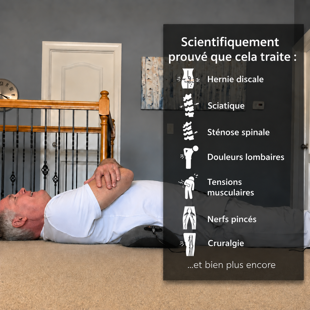 Soulagez vos douleurs dorsales et votre hernie discale sans chirurgie, en seulement 15 minutes par jour.
