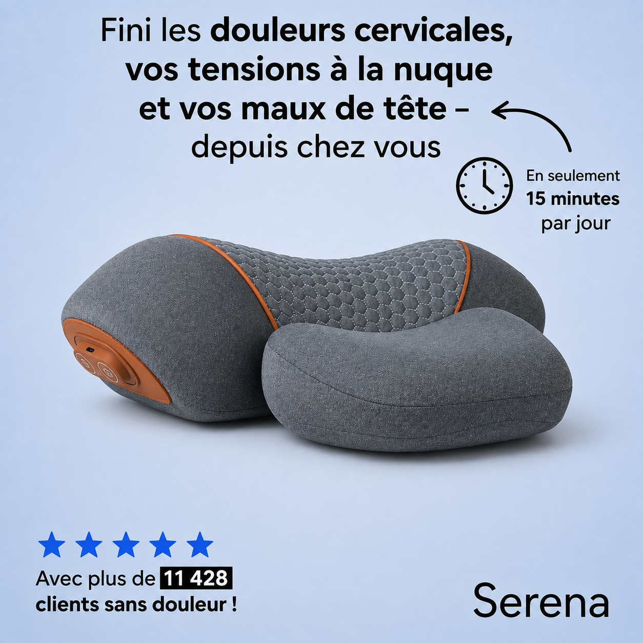 Soulagez vos douleurs cervicales, vos tensions à la nuque et vos maux de tête sans médicament – en seulement 15 minutes par jour.