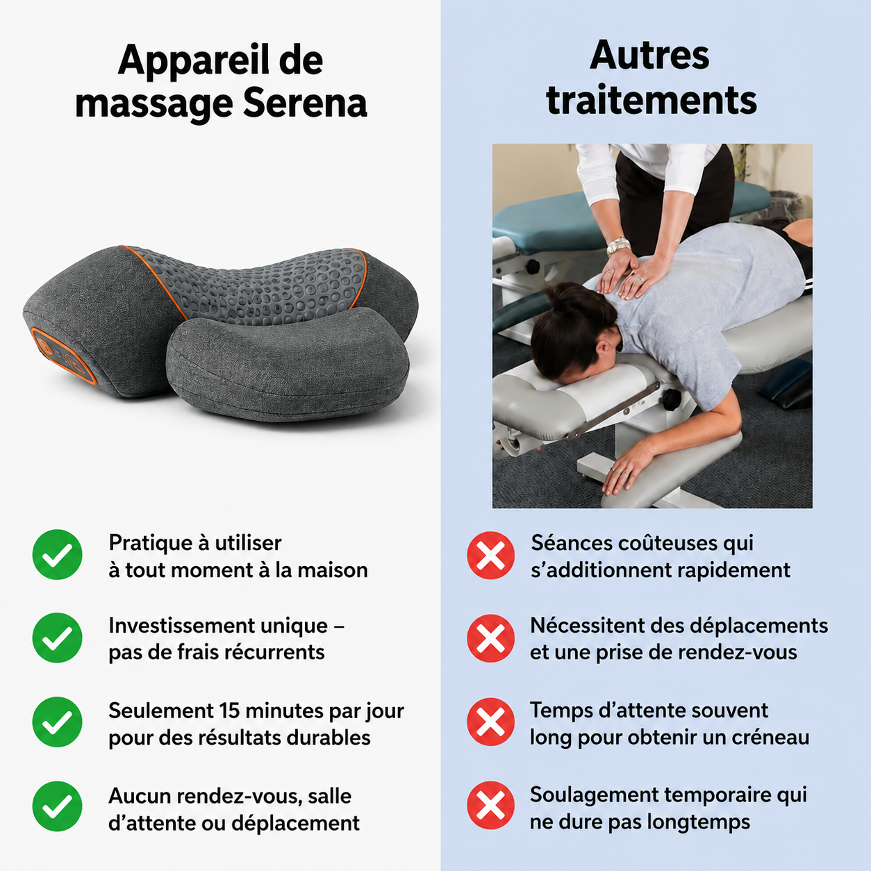 Soulagez vos douleurs cervicales, vos tensions à la nuque et vos maux de tête sans médicament – en seulement 15 minutes par jour.