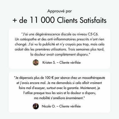 Soulagez vos douleurs cervicales, vos tensions à la nuque et vos maux de tête sans médicament – en seulement 15 minutes par jour.