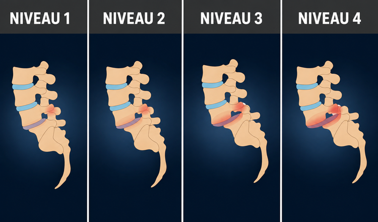 Comment la compression vertébrale écrase progressivement le nerf sciatique