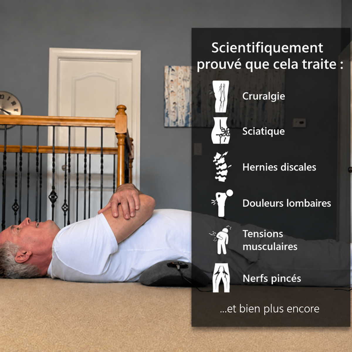 Soulagez vos douleurs dorsales et votre cruralgie sans chirurgie, en seulement 15 minutes par jour.