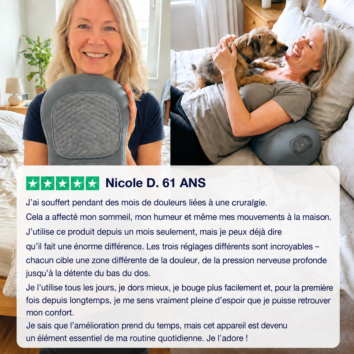 Soulagez vos douleurs dorsales et votre cruralgie sans chirurgie, en seulement 15 minutes par jour.